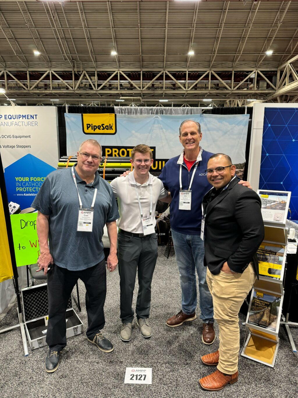 PipeSak employees at AMPP 2024