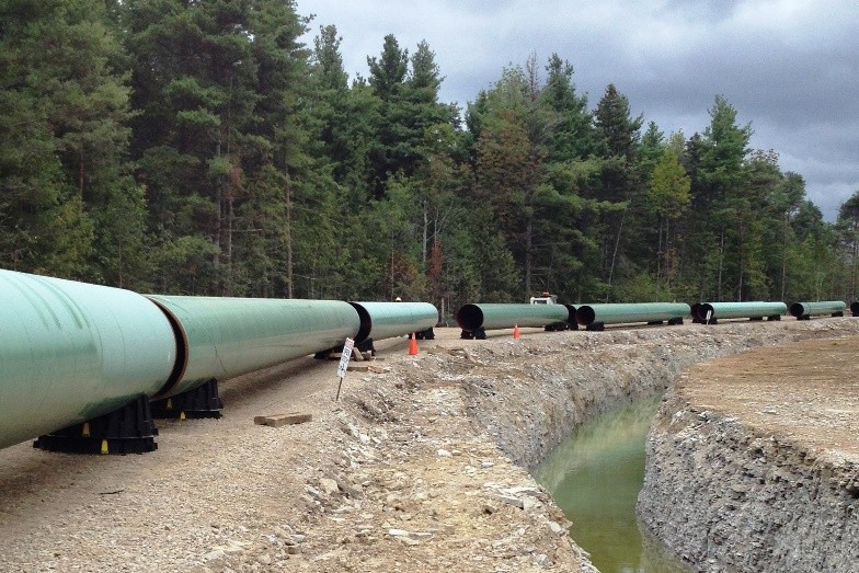 Figure 5 - NPS48 pipe stringing using PipePillos