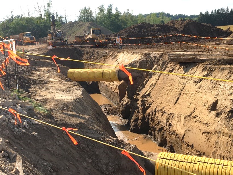 Figure 6 - Hotlines protected with PipeSak high impact wrap